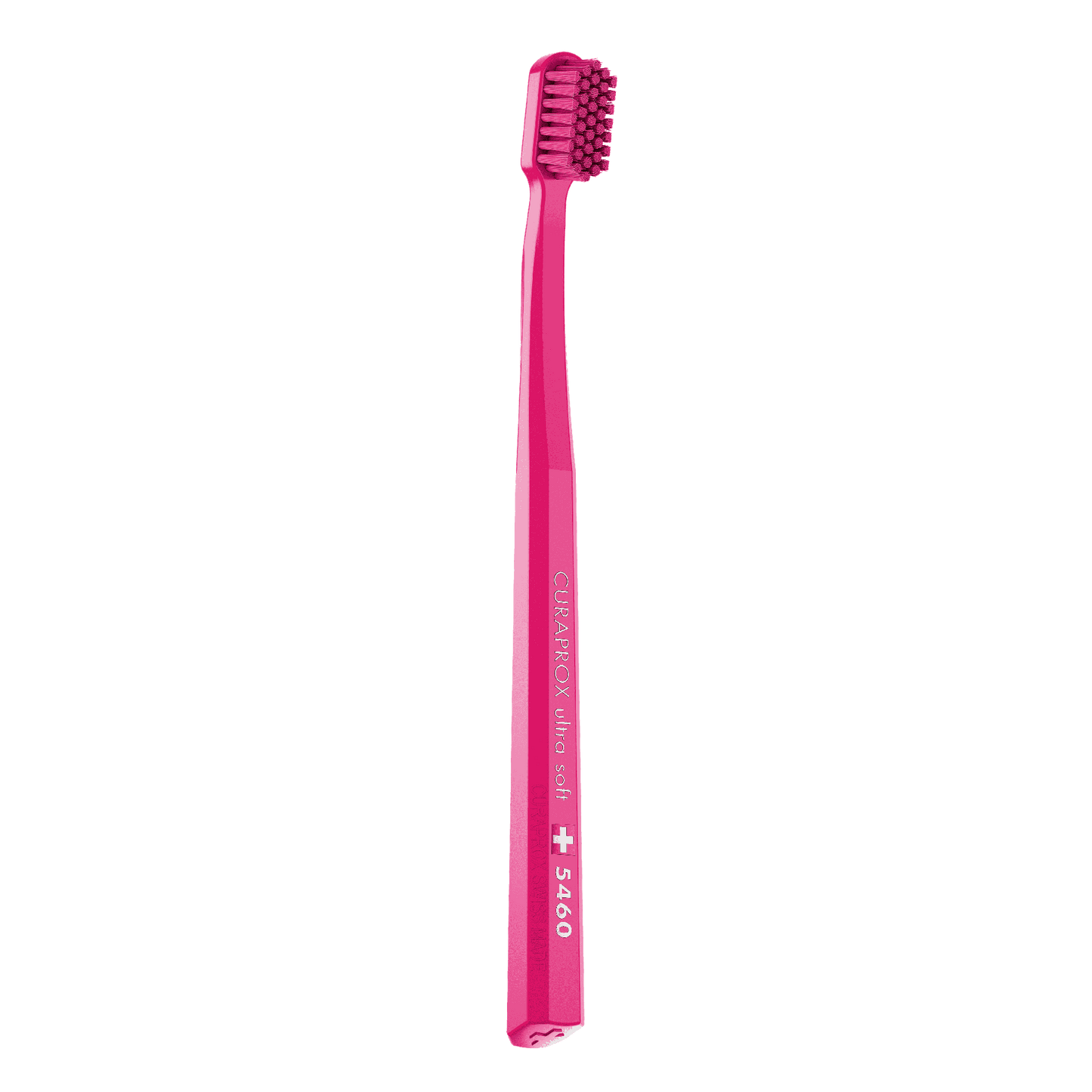 Curaprox CS 5460 ultra soft toothbrush with dense bristles and angled head for gentle, effective cleaning and plaque removal.