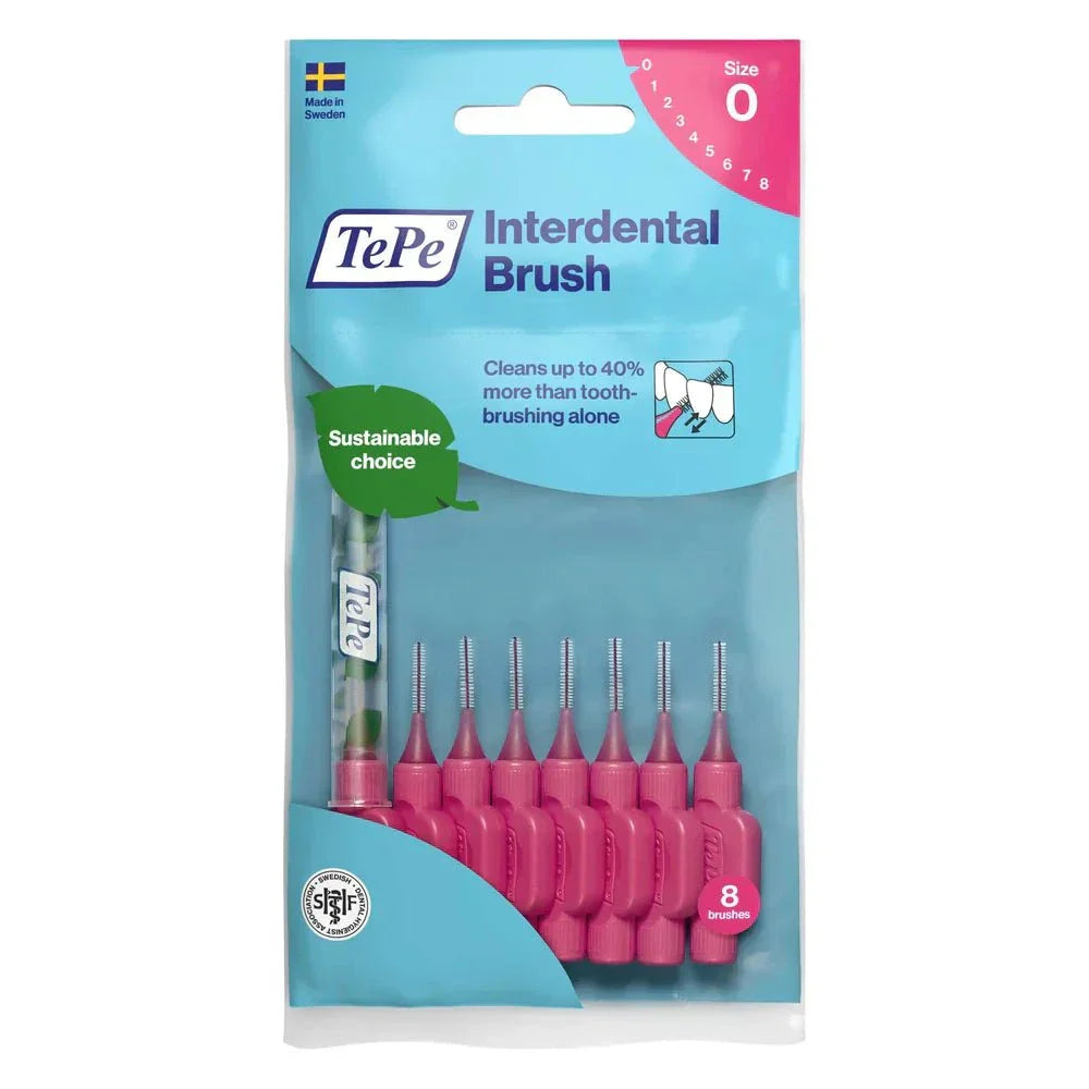TePe Interdental Brushes Original 8 pack for effective plaque removal between teeth