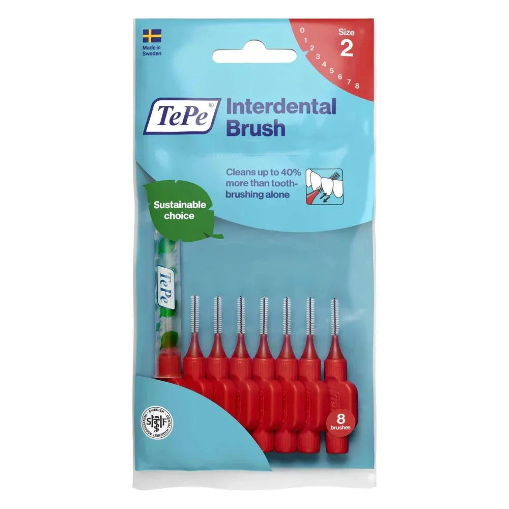 TePe Interdental Brushes Original 8 pack for effective plaque removal between teeth