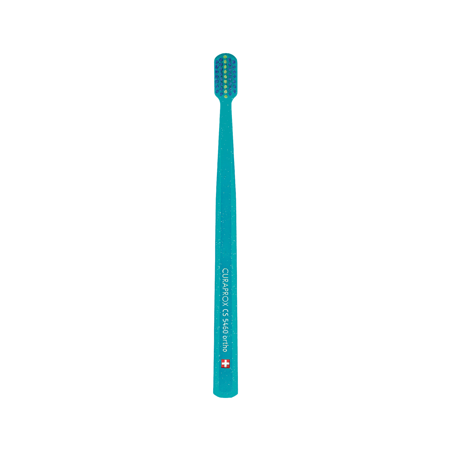 Curaprox CS 5460 orthodontic toothbrush with ultra-soft bristles and V-trim shape for braces care