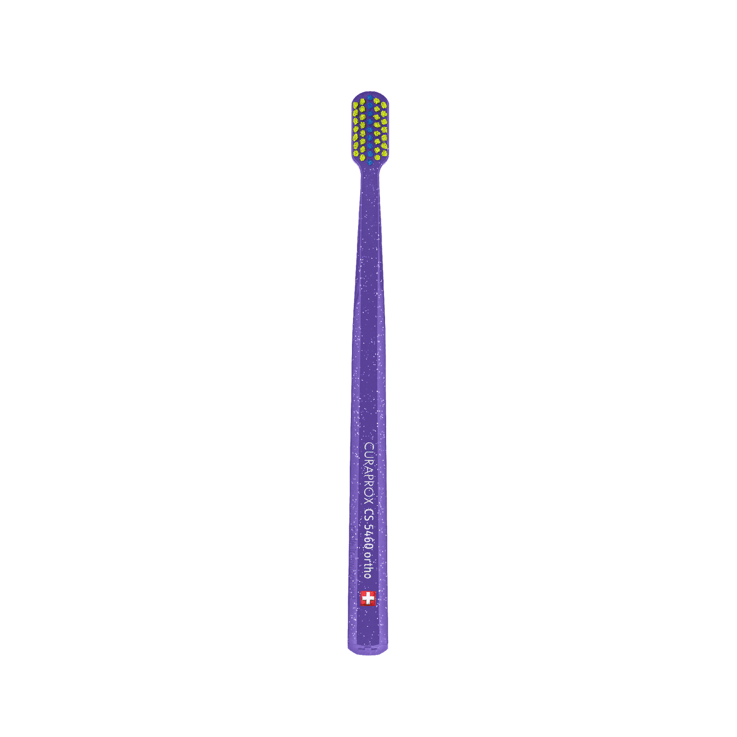 Curaprox CS 5460 orthodontic toothbrush with ultra-soft bristles designed for braces and gentle plaque removal.
