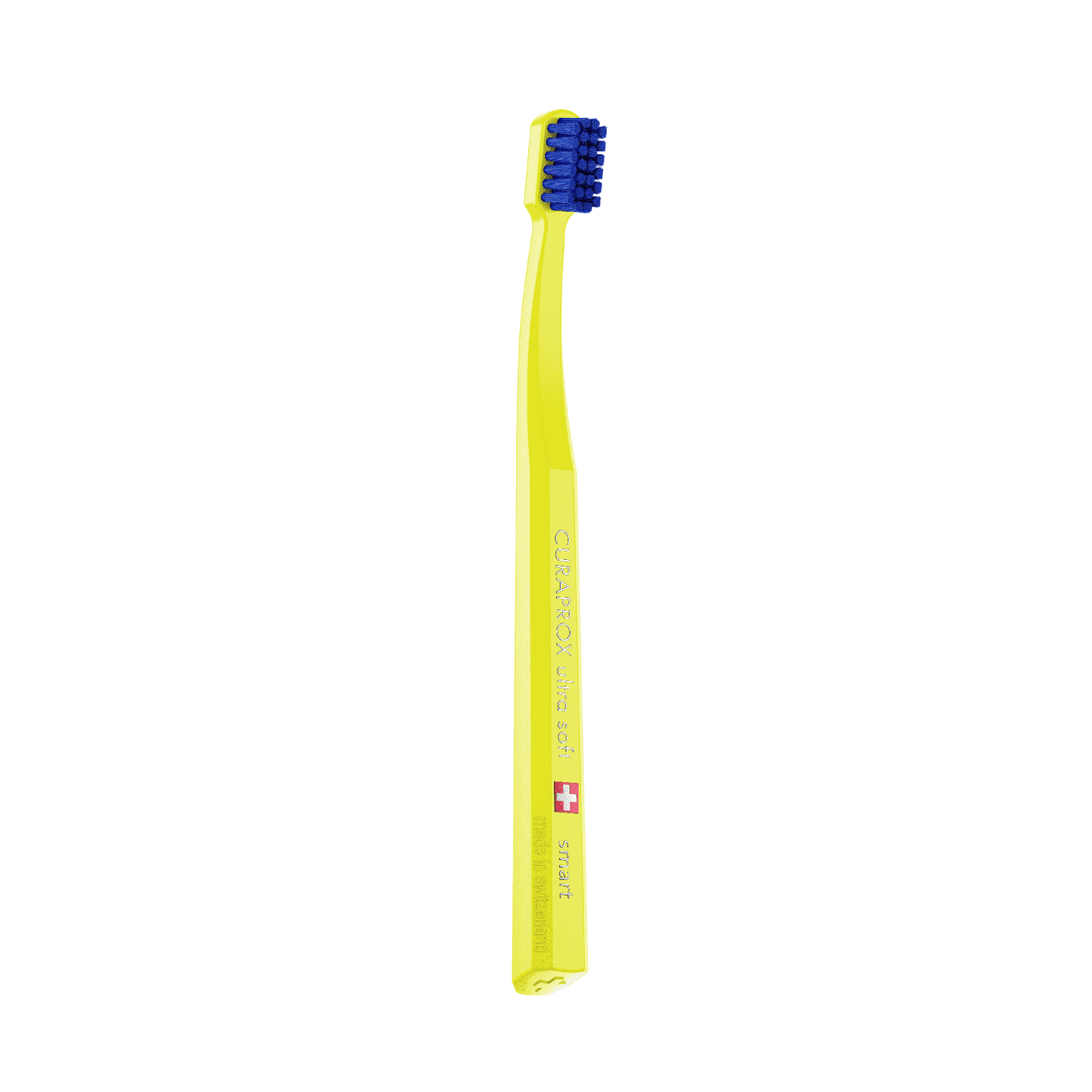 Curaprox CS smart ultra soft toothbrush with compact head and blue bristles for gentle, precise cleaning