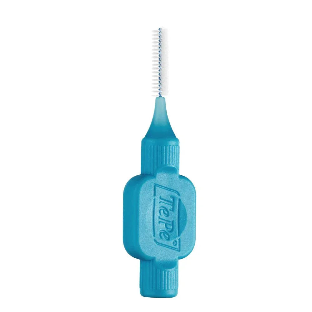 TePe Interdental Brush blue handle with fine bristles for cleaning between teeth