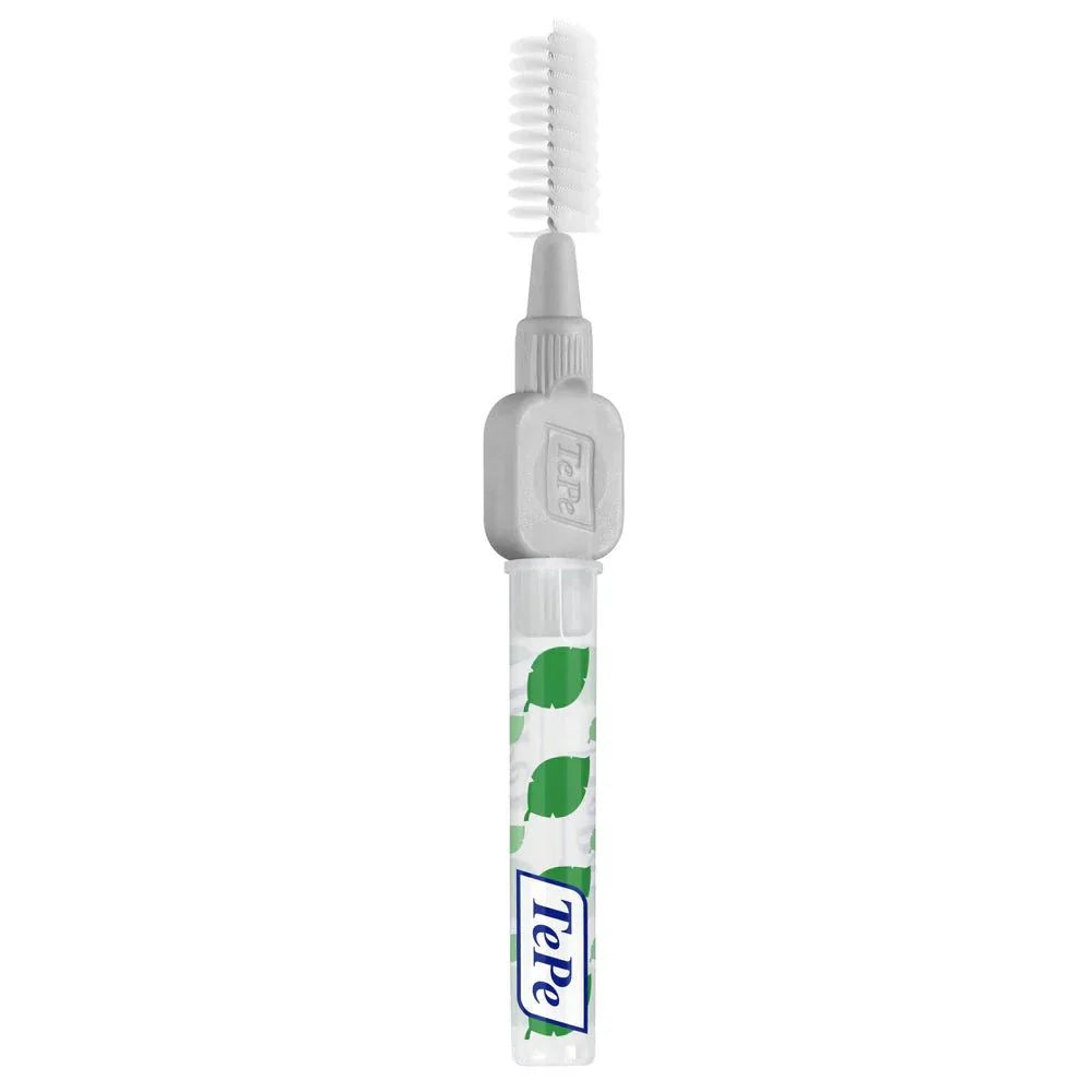 TePe Interdental Brush with plastic-coated wire for gentle cleaning between teeth and dental implants