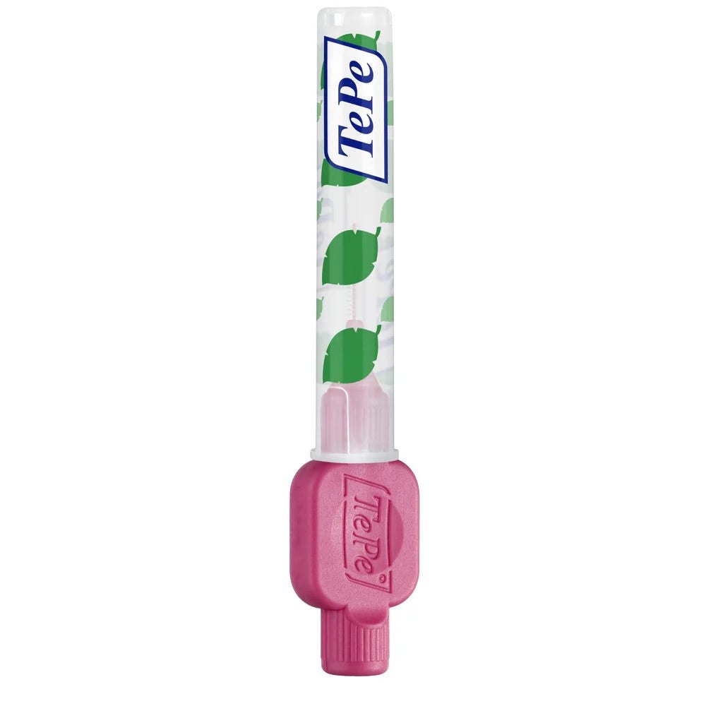 TePe Interdental Brush pink handle for cleaning between teeth and dental implants