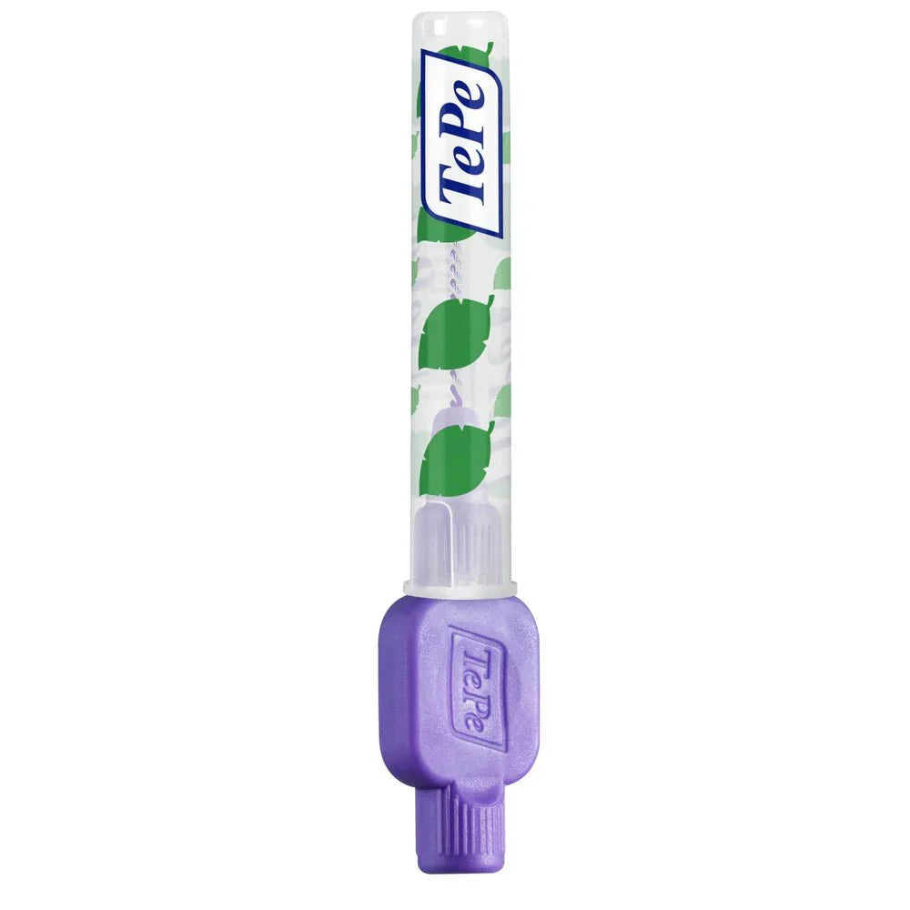 TePe Interdental Brush purple handle for effective plaque removal between teeth